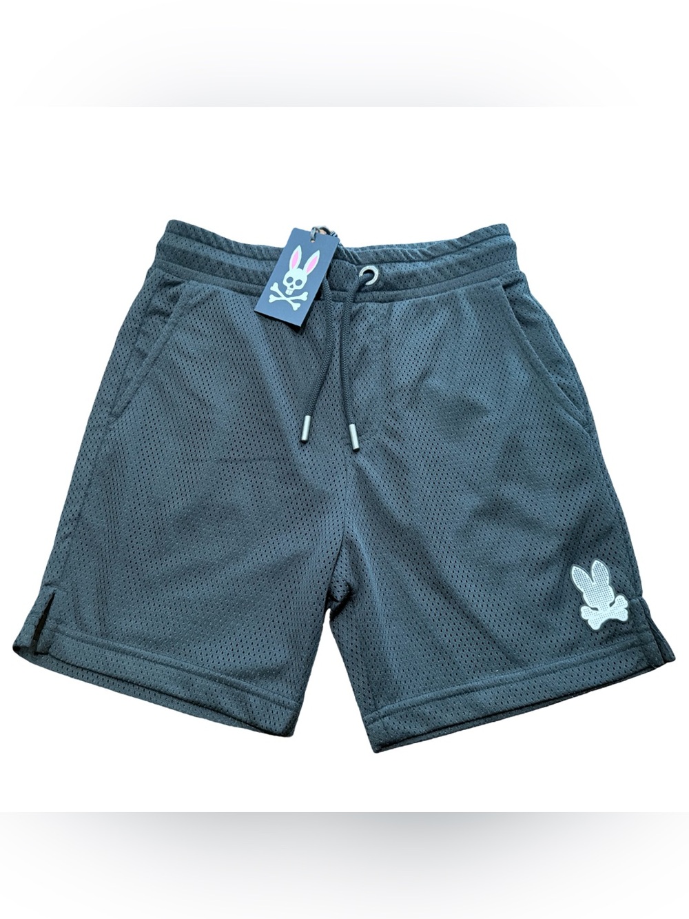 Psycho Bunny Boys black mesh shorts - boys size M(10/12) BNWT